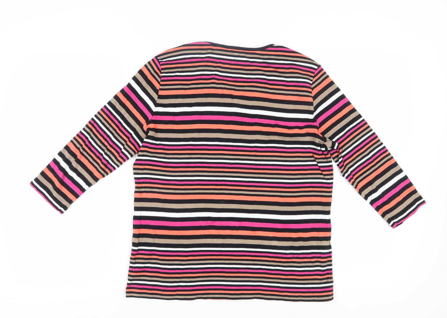Betty Barclay Women's Multicoloured Striped Jersey T-Shirt