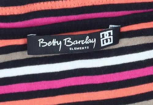 Betty Barclay Women's Multicoloured Striped Jersey T-Shirt