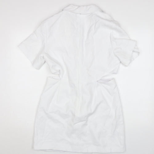 Zara Women White Shirt Dress Size 12 for Business or Casual
