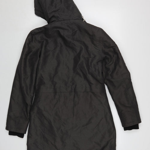 Marks and Spencer Women's Black Parka Jacket Size 8
