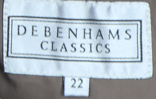 Debenhams Classics Women's Brown Puffer Coat Size 22