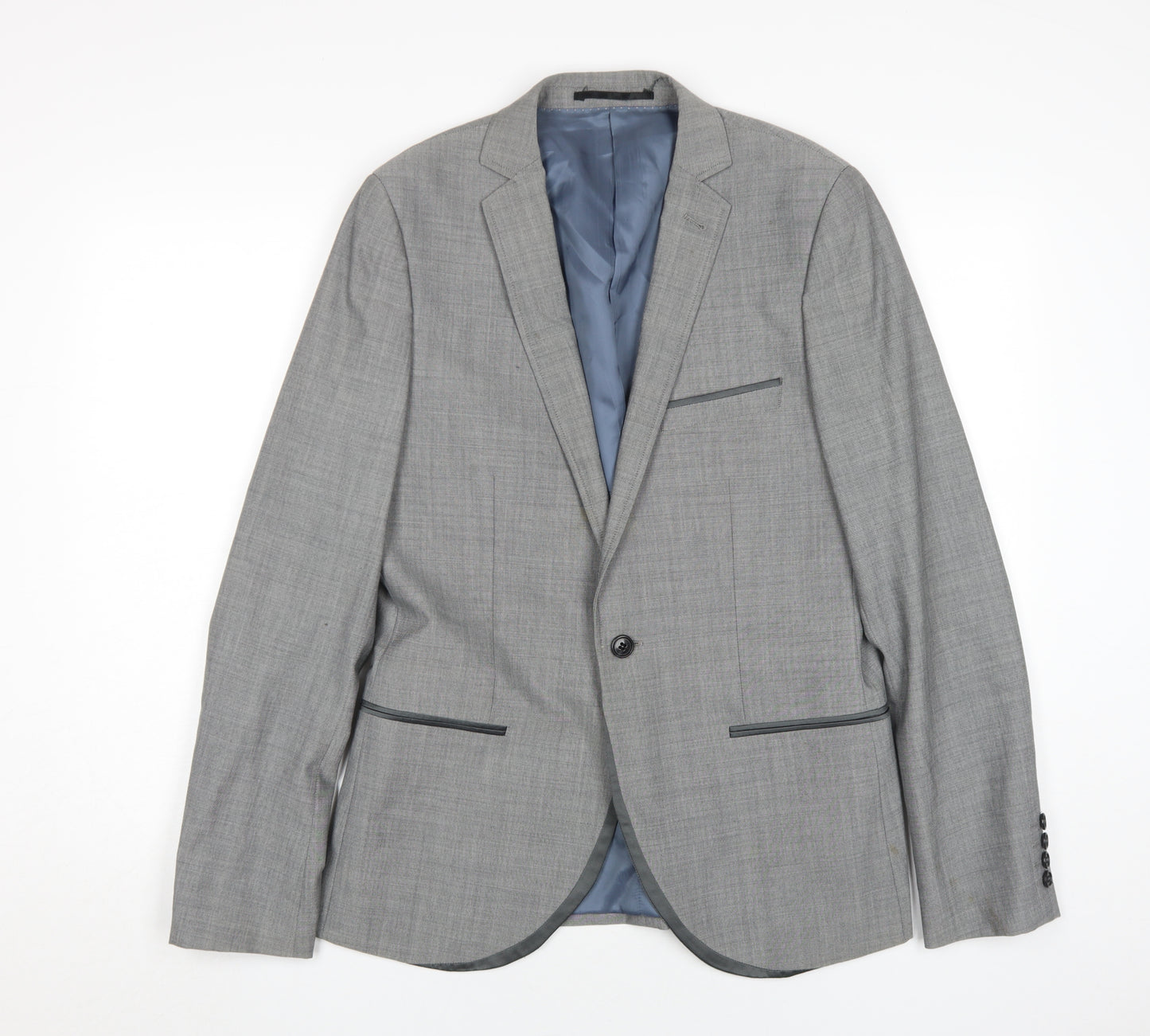 Topman Men's Grey Blazer 38, Classic Formal