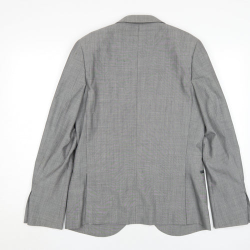 Topman Men's Grey Blazer 38, Classic Formal
