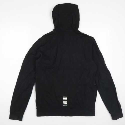 Emporio Armani Men's Black Full Zip Hoodie, Size M