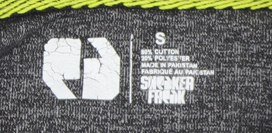 Sneaker Freak Men's Grey S Pullover Hoodie, Cotton Blend