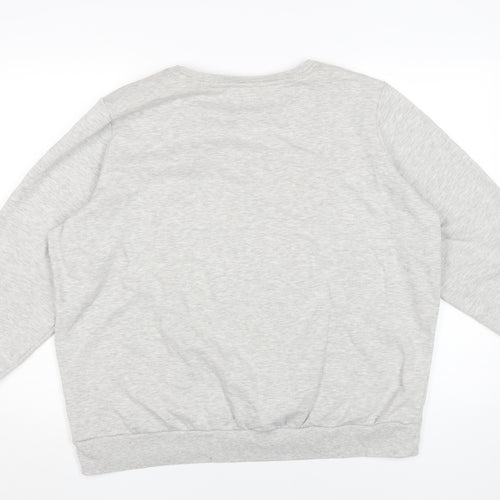 Disney Women's Grey Pullover Minnie Mouse Sweatshirt, UK 24-26