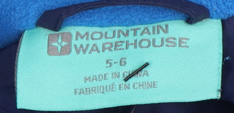 Mountain Warehouse Boys Blue Ski Snowsuit 5-6 Years Waterproof