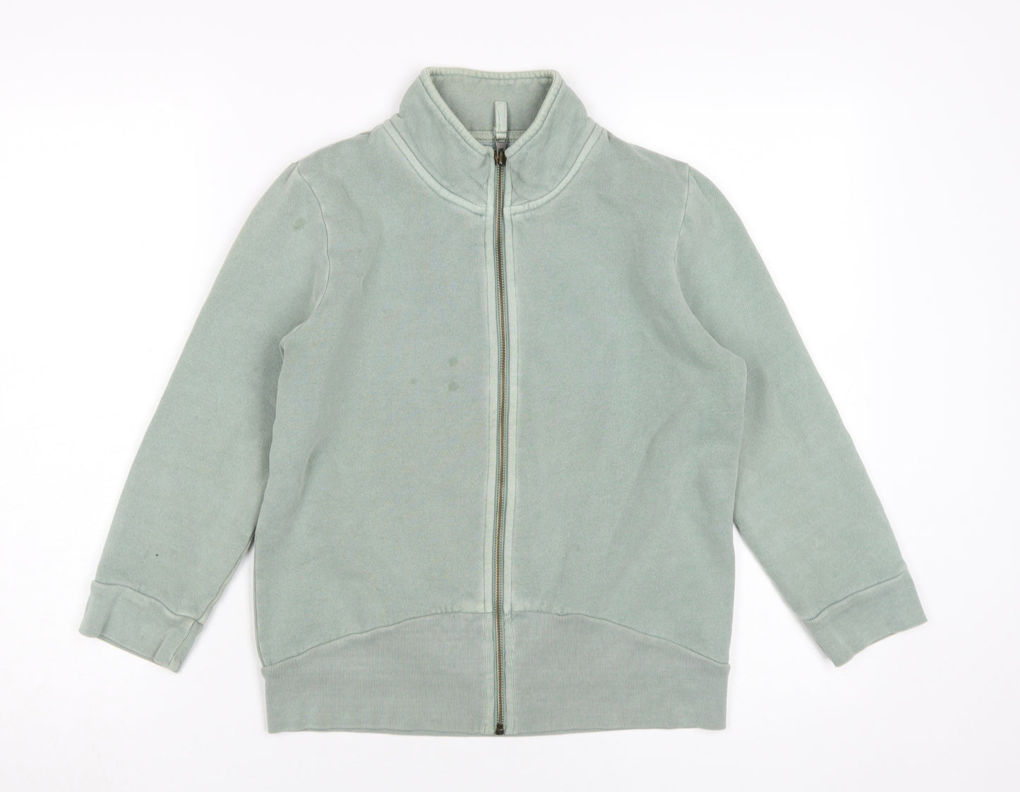 French Connection Women's Green Full Zip Hoodie L
