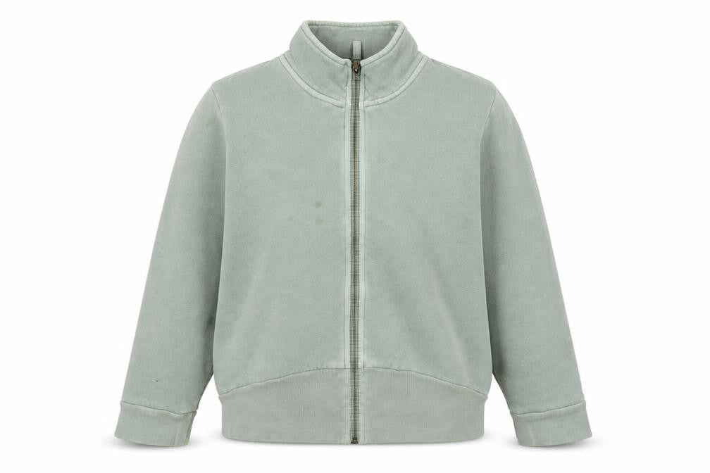 Front view of French Connection Women's Green Full Zip Hoodie L