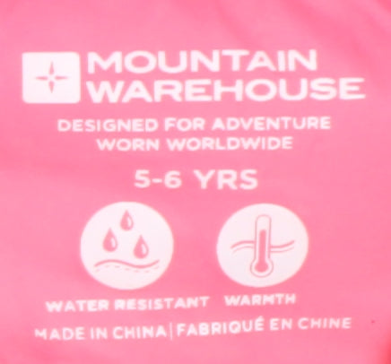 Mountain Warehouse Girls Purple Puffer Jacket 5-6 Years