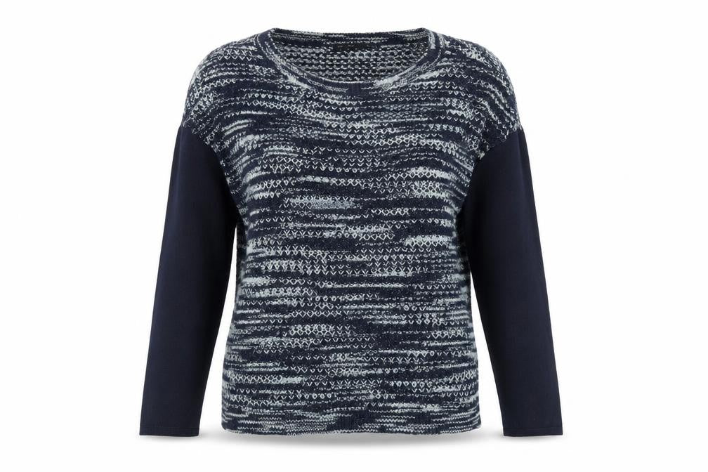 Front view of Karen Millen Women's Blue jumper, size 12