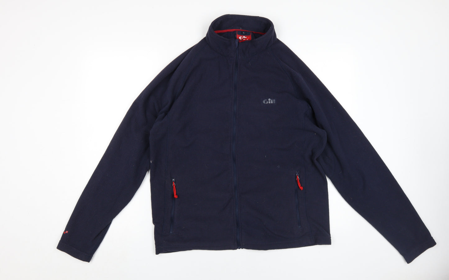 Gill Men's Blue Regular Fit Zipped Jacket