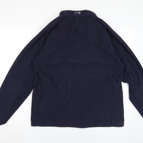 Gill Men's Blue Regular Fit Zipped Jacket