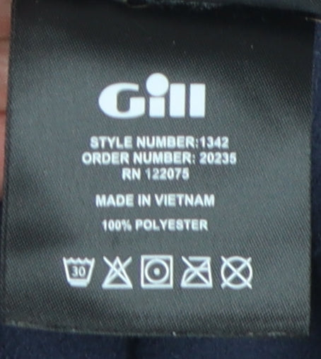 Gill Men's Blue Regular Fit Zipped Jacket