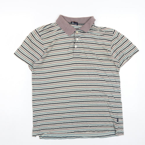 Paul Smith Men's Multicoloured Striped Polo L