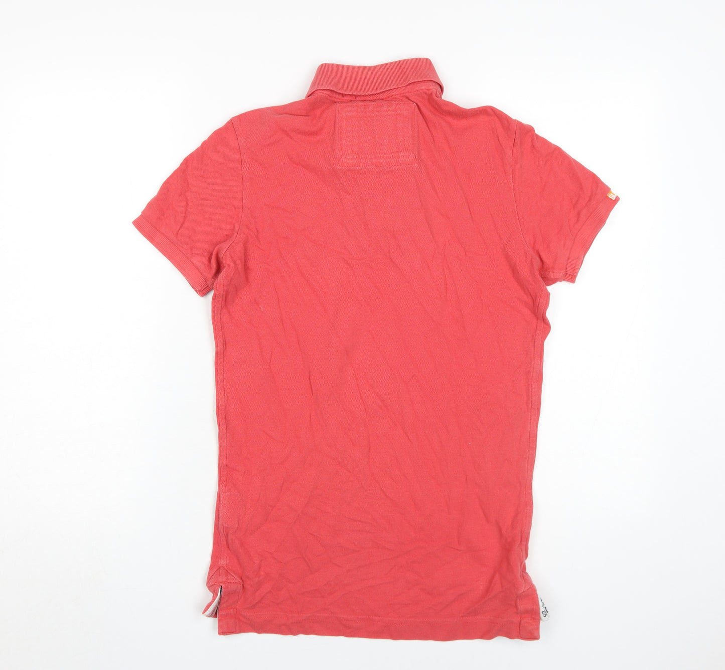 Superdry Men's Red Polo Shirt S Size Short Sleeve
