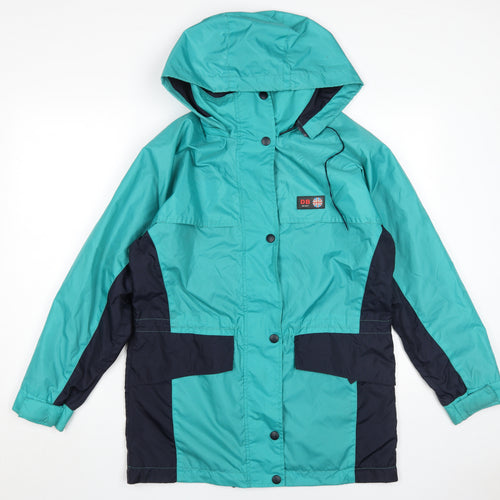 David Barry Men's Green Waterproof Hooded Jacket M
