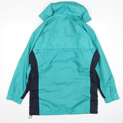 David Barry Men's Green Waterproof Hooded Jacket M