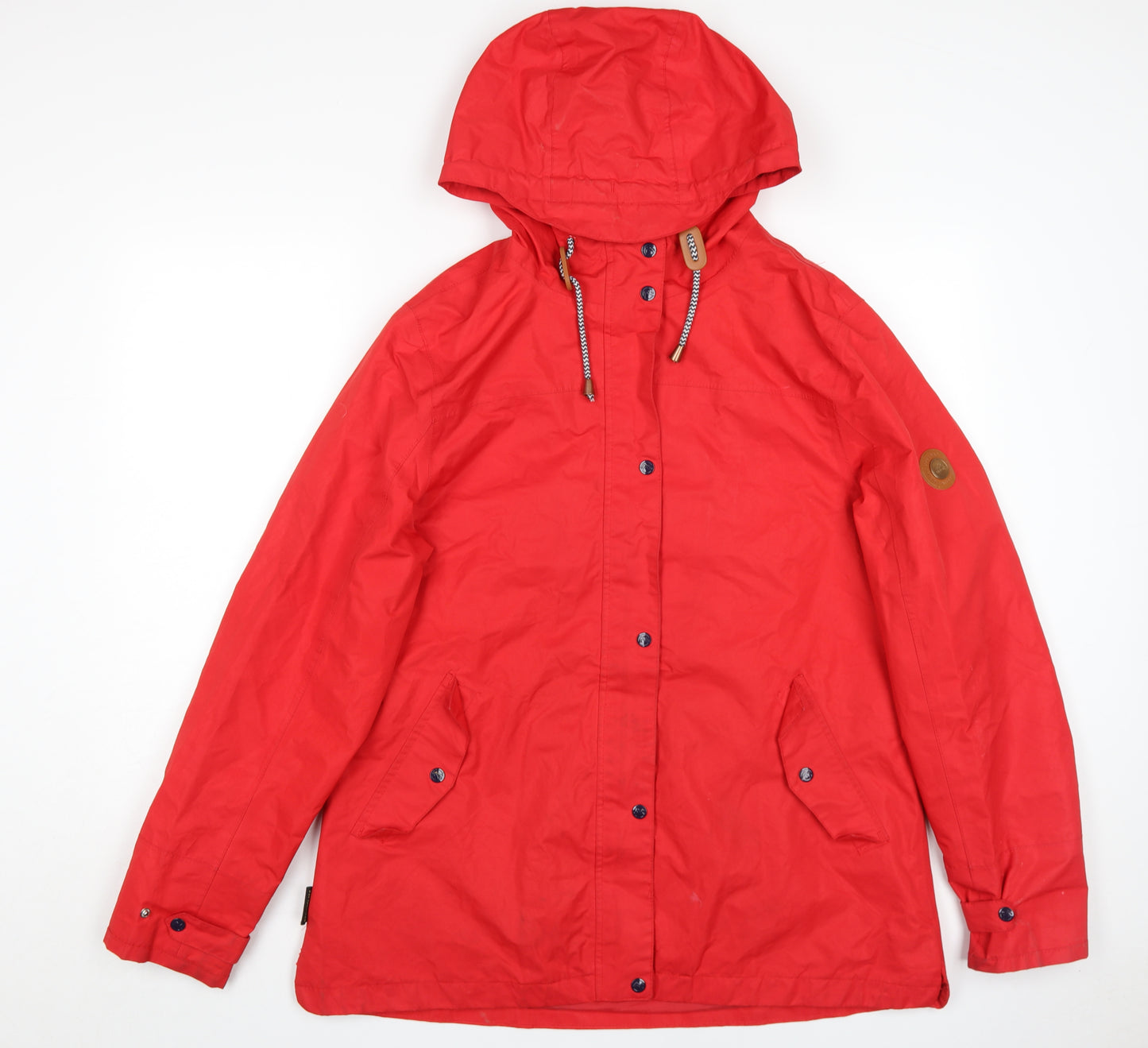 Gelert Red Unisex Parka Jacket, Size 16, Hooded, Spring/Autumn