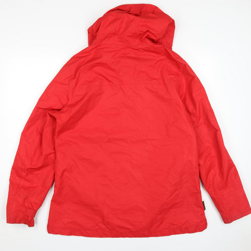 Gelert Red Unisex Parka Jacket, Size 16, Hooded, Spring/Autumn