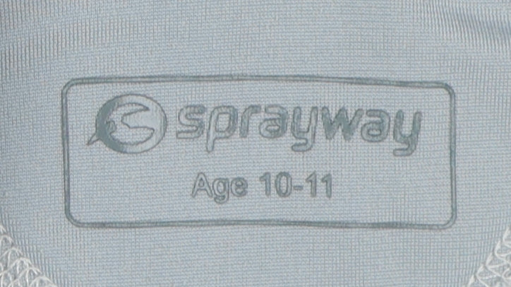 Sprayway Girls Grey Hooded Fleece Jacket Size 10-11 Years