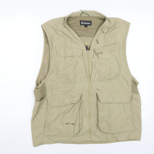 Rohan Unisex Beige Jungle Vest L Moisture Wicking Travel