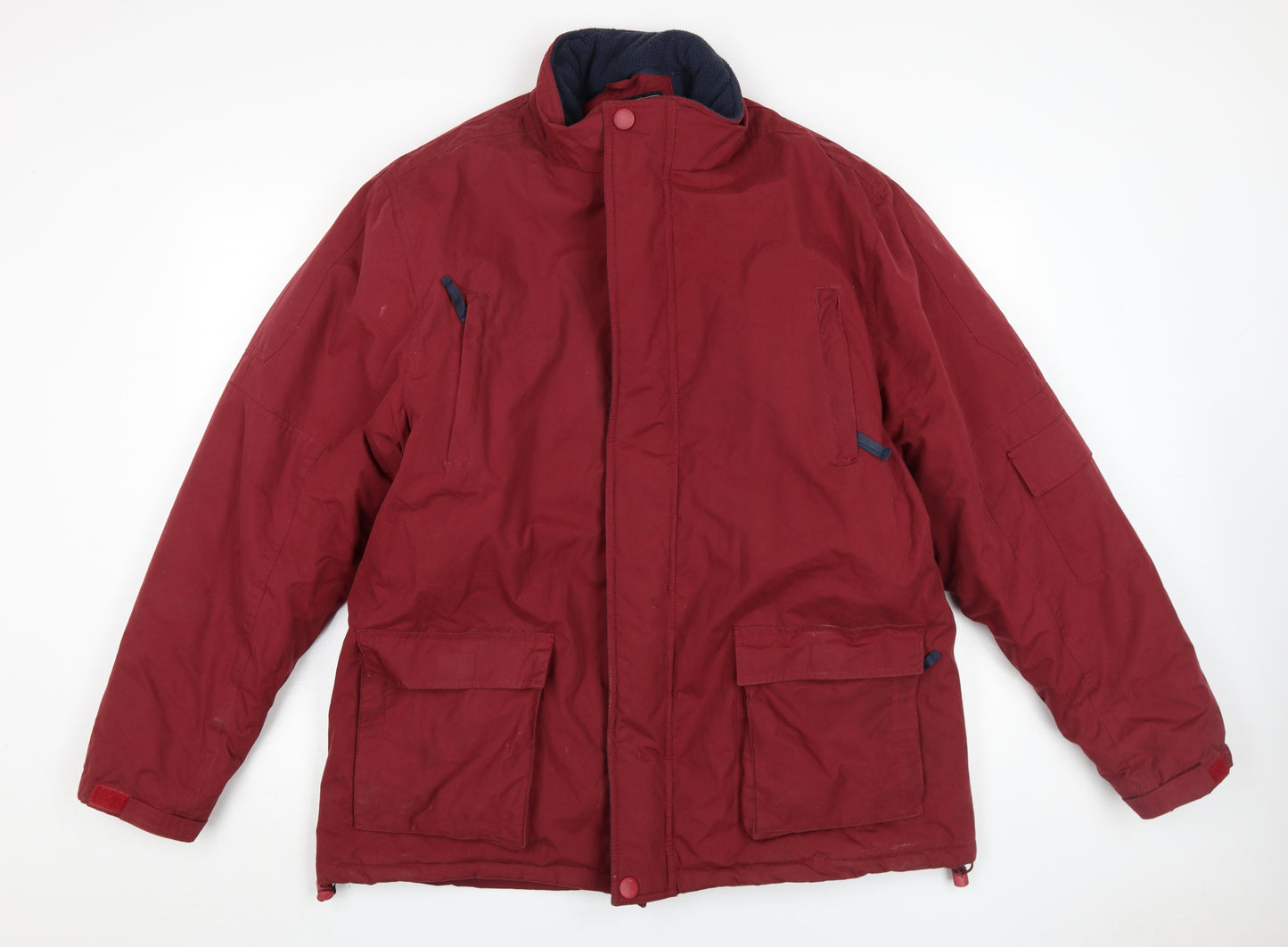 Clifford James Men's Red XL Parka Jacket