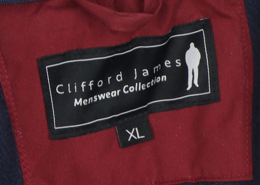Clifford James Men's Red XL Parka Jacket