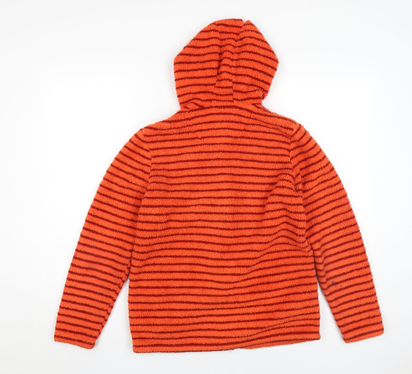 Peter Storm Girls Orange Striped Hooded Jacket 13 Years