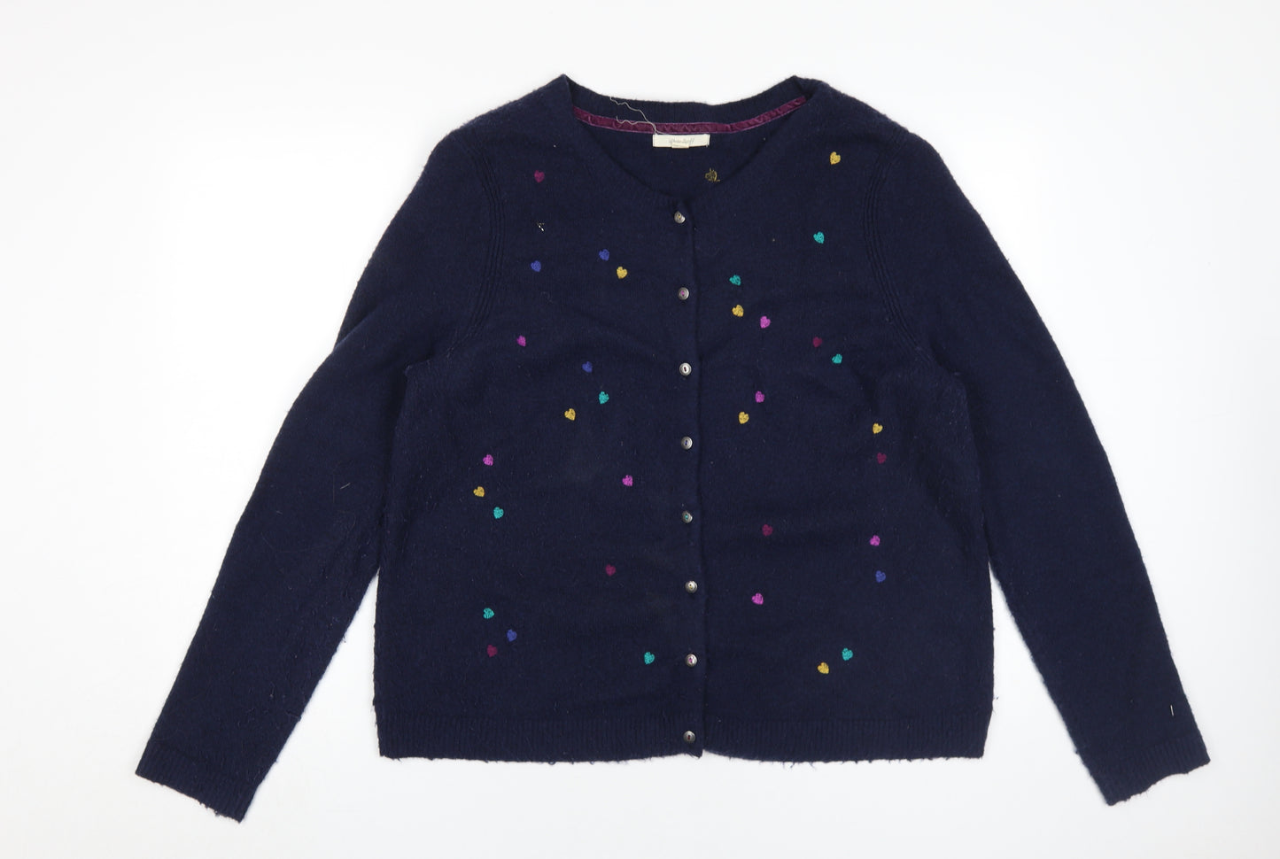 White Stuff Women's Blue Cardigan UK 18 Long Sleeve