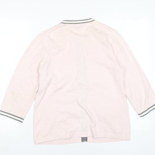 Viyella Women's Pink Cardigan, Medium, Round Neck