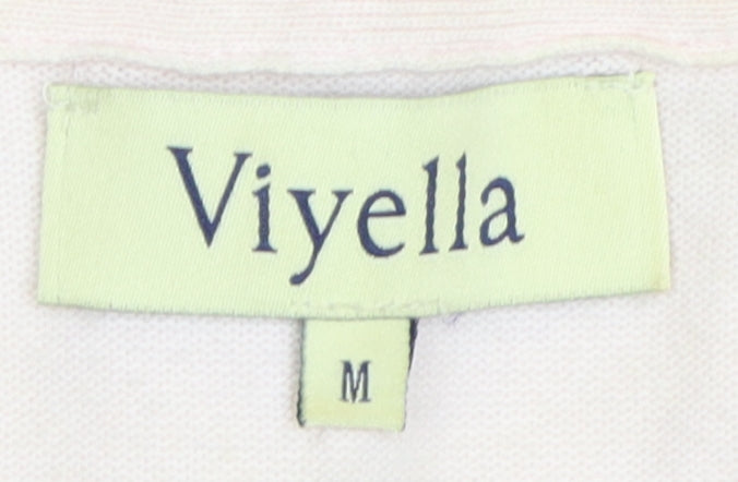 Viyella Women's Pink Cardigan, Medium, Round Neck