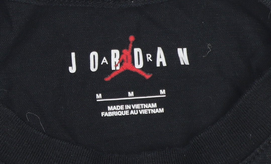 Jordan Men's Black Long Sleeve Graphic T-Shirt Medium