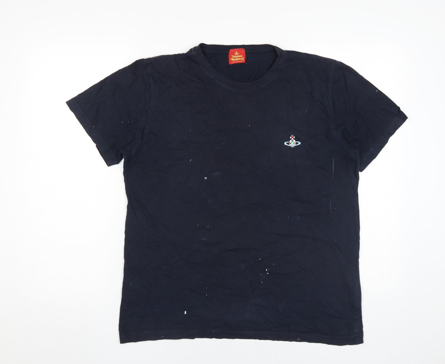 Vivienne Westwood Men's Blue Logo T-Shirt L