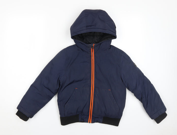 Michael Kors Boys Blue Puffer Jacket 5-6 Years Hooded