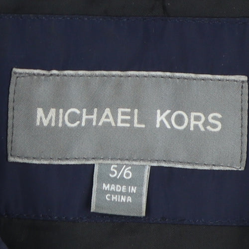 Michael Kors Boys Blue Puffer Jacket 5-6 Years Hooded