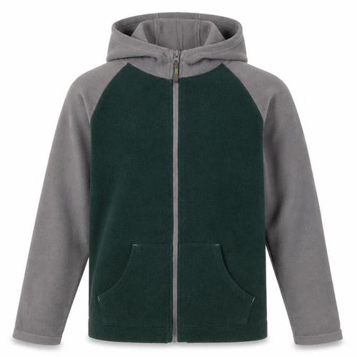 Mountain Warehouse Boys Full Zip Hoodie Green Grey 11-12 Years