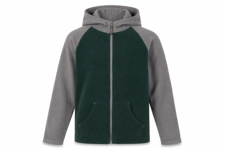 Mountain Warehouse Boys Full Zip Hoodie Green Grey 11-12 Years