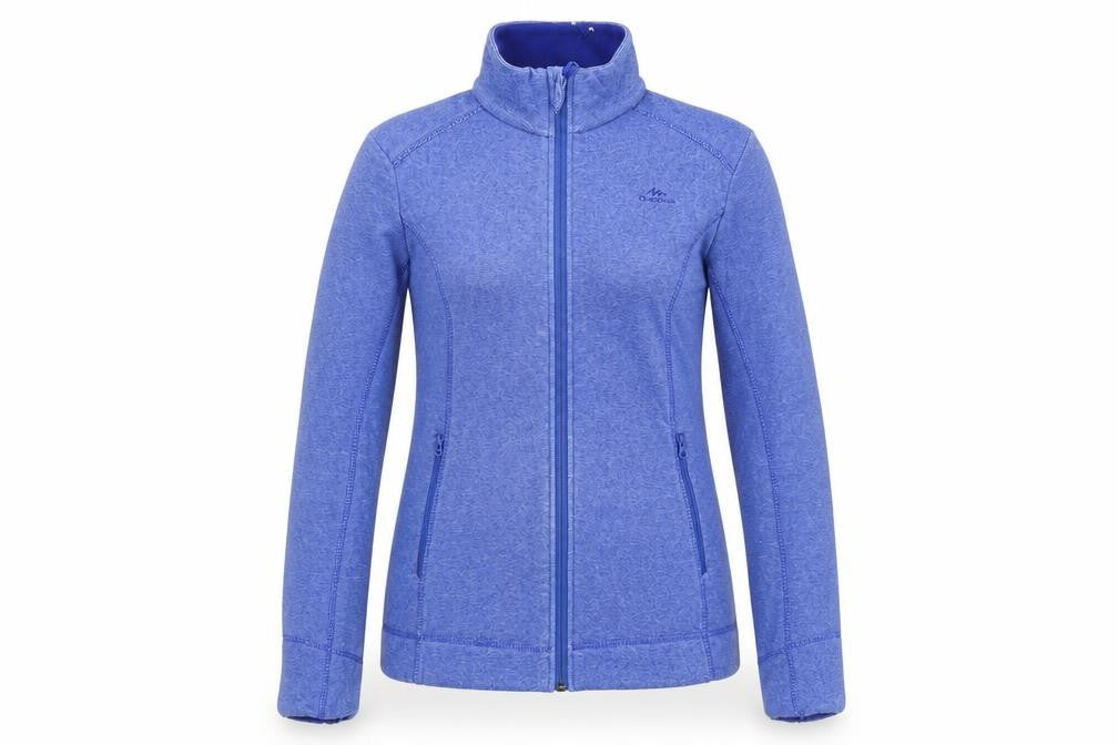 Front view of Decathlon Women's Blue Full Zip Sweatshirt S
