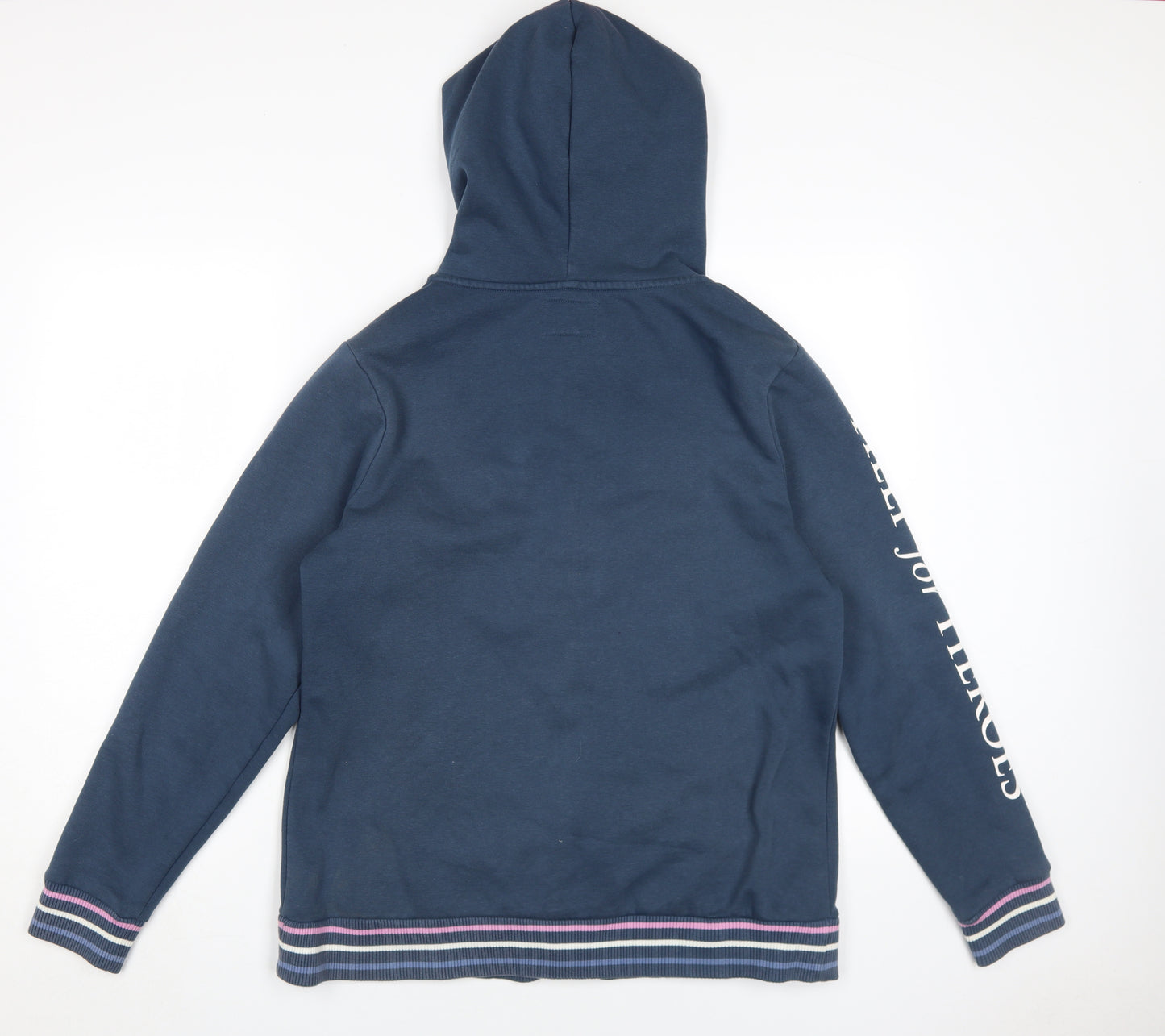 Help for Heroes Women's Blue Full Zip Hoodie, Size 14
