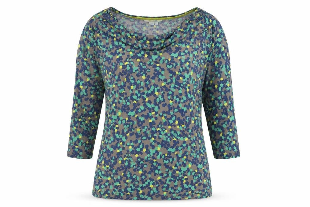 Front view of Boden Women's Multicoloured Jersey T-Shirt UK 12