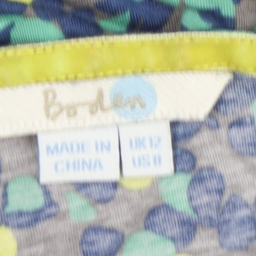 Boden Women's Multicoloured Jersey T-Shirt UK 12
