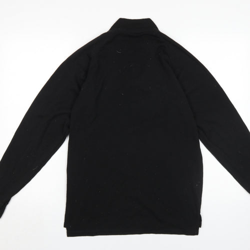 Trespass Unisex Black M Lightweight 1/4 Zip Sweatshirt
