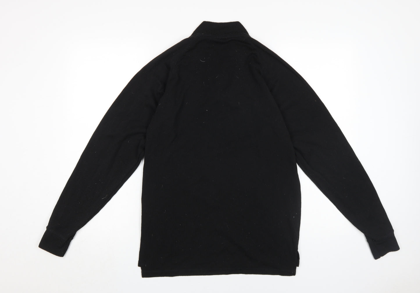 Trespass Unisex Black M Lightweight 1/4 Zip Sweatshirt