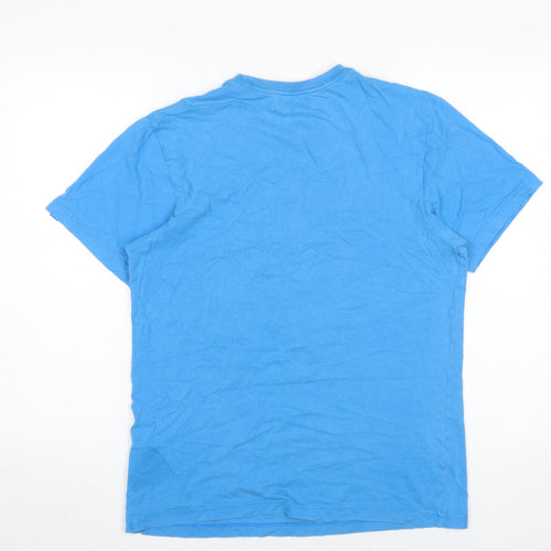 Adidas Men’s Blue Graphic Logo T-Shirt Medium