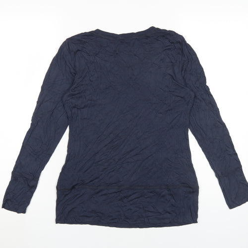 Mint Velvet Women's Blue Viscose Top Size 14