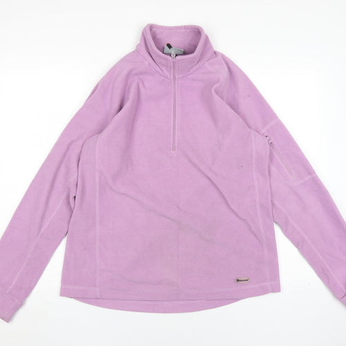 Outdoorscene Women's Purple Fleece Pullover, Size 14-16