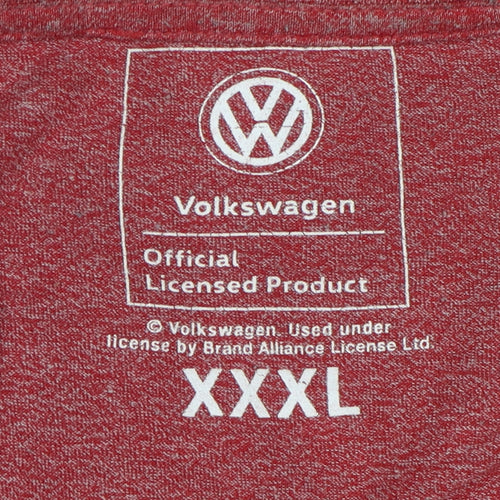 Volkswagen Men's Red 3XL Christmas T-Shirt