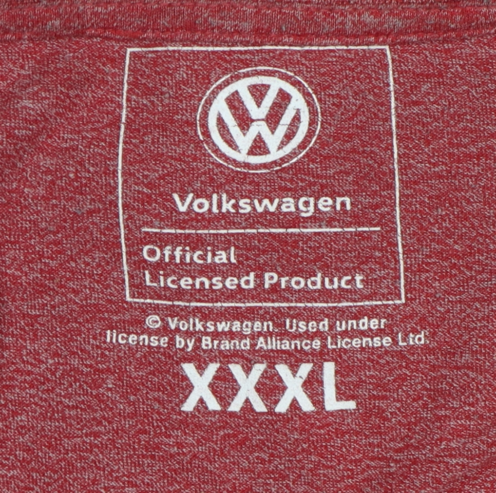 Volkswagen Men's Red 3XL Christmas T-Shirt