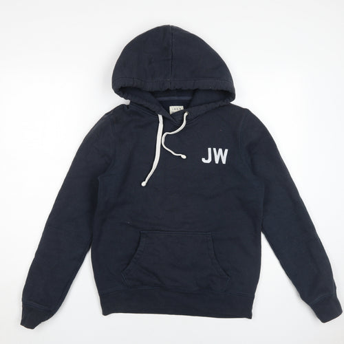 Jack Wills Women's Blue Hoodie Size 10 Pullover